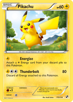 Pikachu #115 from Black & White