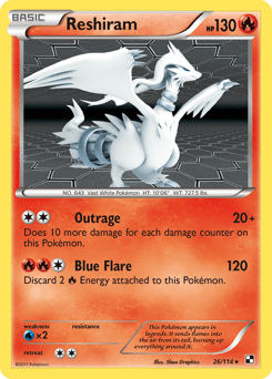 Reshiram #26 from Black & White