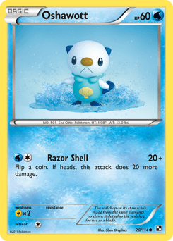 Oshawott #28 from Black & White