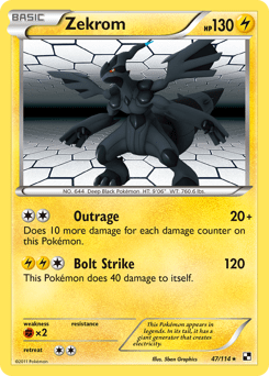 Zekrom #47 from Black & White