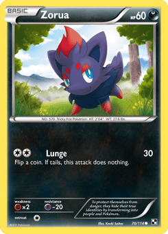 Zorua #70 from Black & White