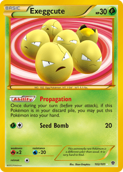 Exeggcute #102 from Plasma Blast