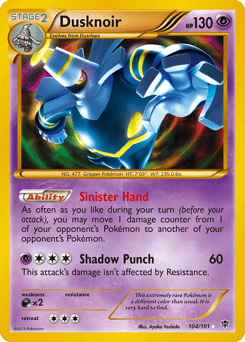 Dusknoir #104 from Plasma Blast