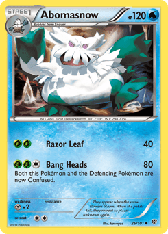 Abomasnow #26 from Plasma Blast