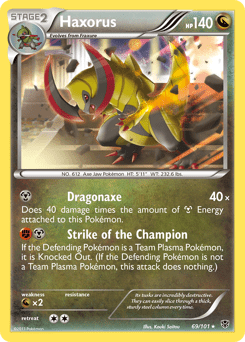 Haxorus #69 from Plasma Blast
