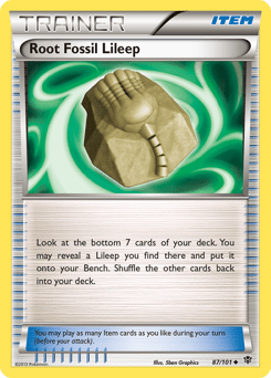 Root Fossil Lileep #87 from Plasma Blast