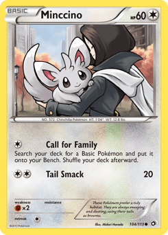 Minccino #104 from Legendary Treasures