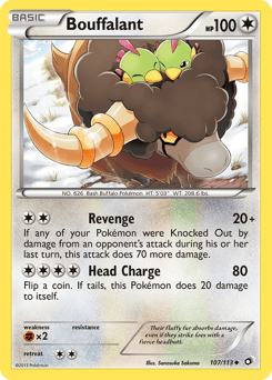 Bouffalant #107 from Legendary Treasures