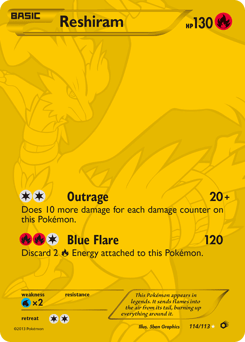 Reshiram #114 from Legendary Treasures