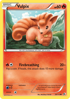 Vulpix #20 from Legendary Treasures