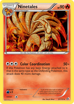 Ninetales #21 from Legendary Treasures