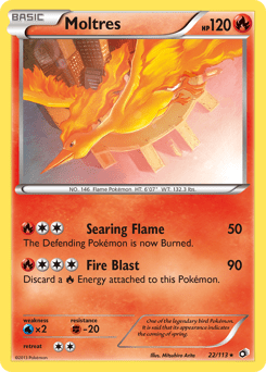 Moltres #22 from Legendary Treasures