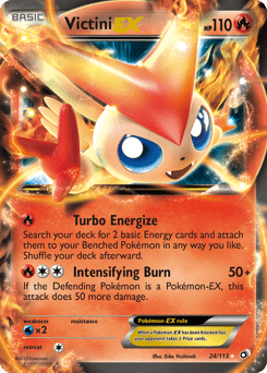 Victini-EX #24 from Legendary Treasures