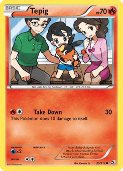 Tepig #25 from Legendary Treasures