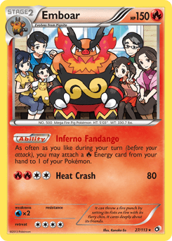 Emboar #27 from Legendary Treasures