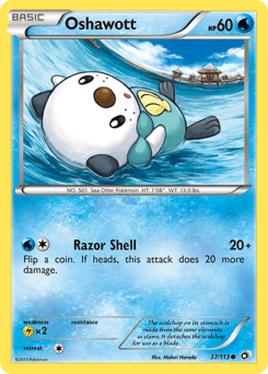 Oshawott #37 from Legendary Treasures