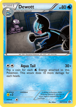 Dewott #38 from Legendary Treasures