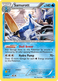 Samurott #39 from Legendary Treasures