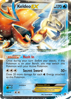 Keldeo-EX #45 from Legendary Treasures