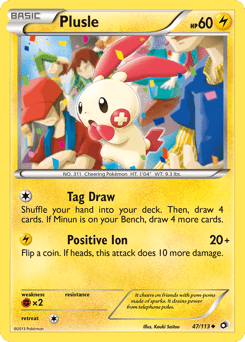 Plusle #47 from Legendary Treasures