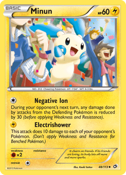 Minun #48 from Legendary Treasures