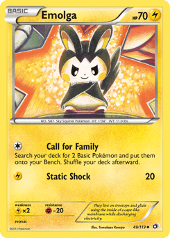 Emolga #49 from Legendary Treasures