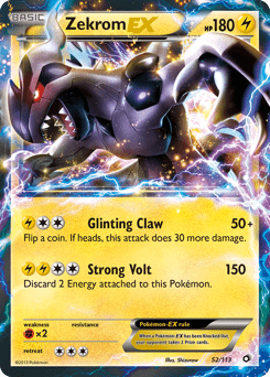 Zekrom-EX #52 from Legendary Treasures