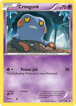 Croagunk #62 from Legendary Treasures