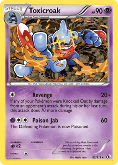 Toxicroak #63 from Legendary Treasures