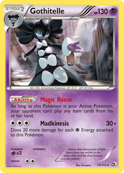 Gothitelle #72 from Legendary Treasures