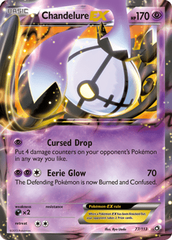 Chandelure-EX #77 from Legendary Treasures
