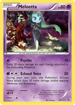 Meloetta #78 from Legendary Treasures