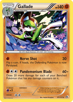 Gallade #81 from Legendary Treasures