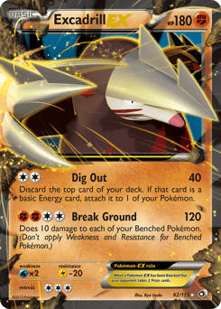 Excadrill-EX #82 from Legendary Treasures