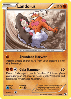 Landorus #85 from Legendary Treasures