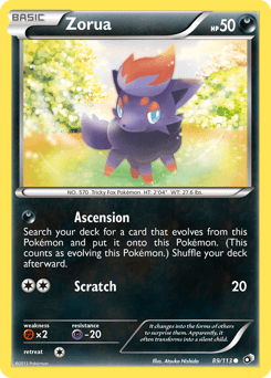 Zorua #89 from Legendary Treasures