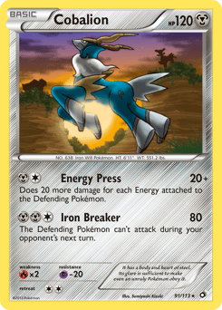 Cobalion #91 from Legendary Treasures