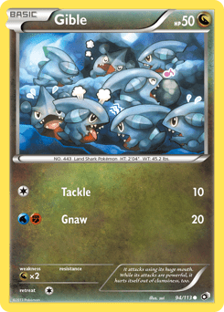 Gible #94 from Legendary Treasures