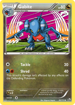 Gabite #95 from Legendary Treasures