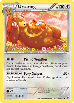 Ursaring #RC16 from Legendary Treasures