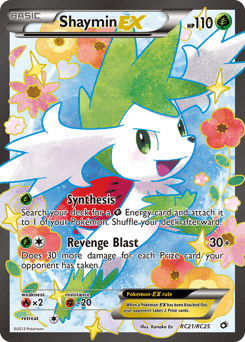 Shaymin-EX #RC21 from Legendary Treasures