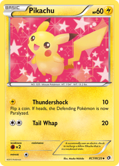 Pikachu #RC7 from Legendary Treasures
