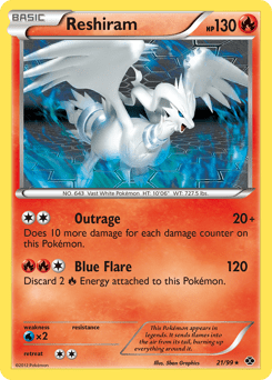 Reshiram #21 from Next Destinies