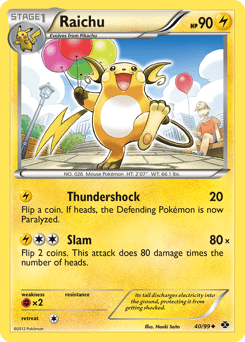 Raichu #40 from Next Destinies