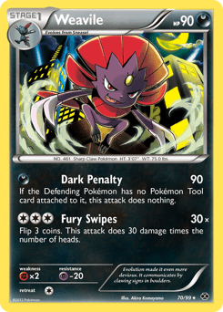 Weavile #70 from Next Destinies