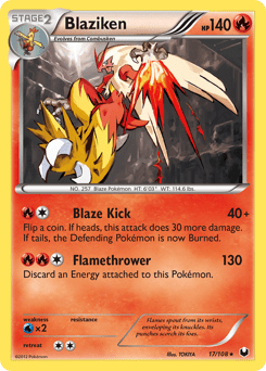 Blaziken #17 from Dark Explorers