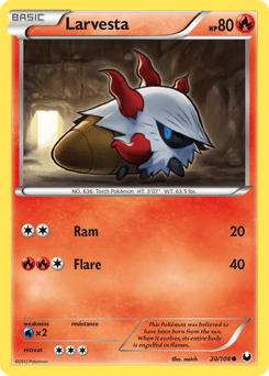 Larvesta #20 from Dark Explorers