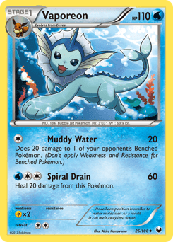 Vaporeon #25 from Dark Explorers