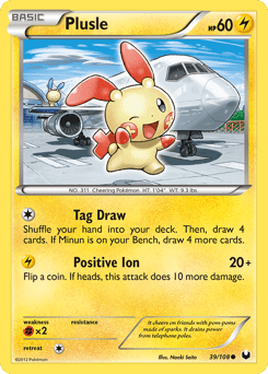 Plusle #39 from Dark Explorers