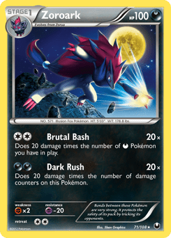 Zoroark #71 from Dark Explorers